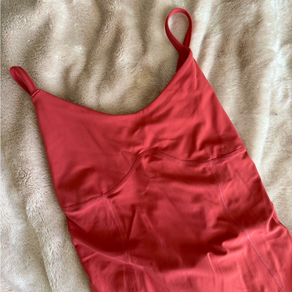 Gymshark Red Strappy Active Romper - Picture 3 of 5